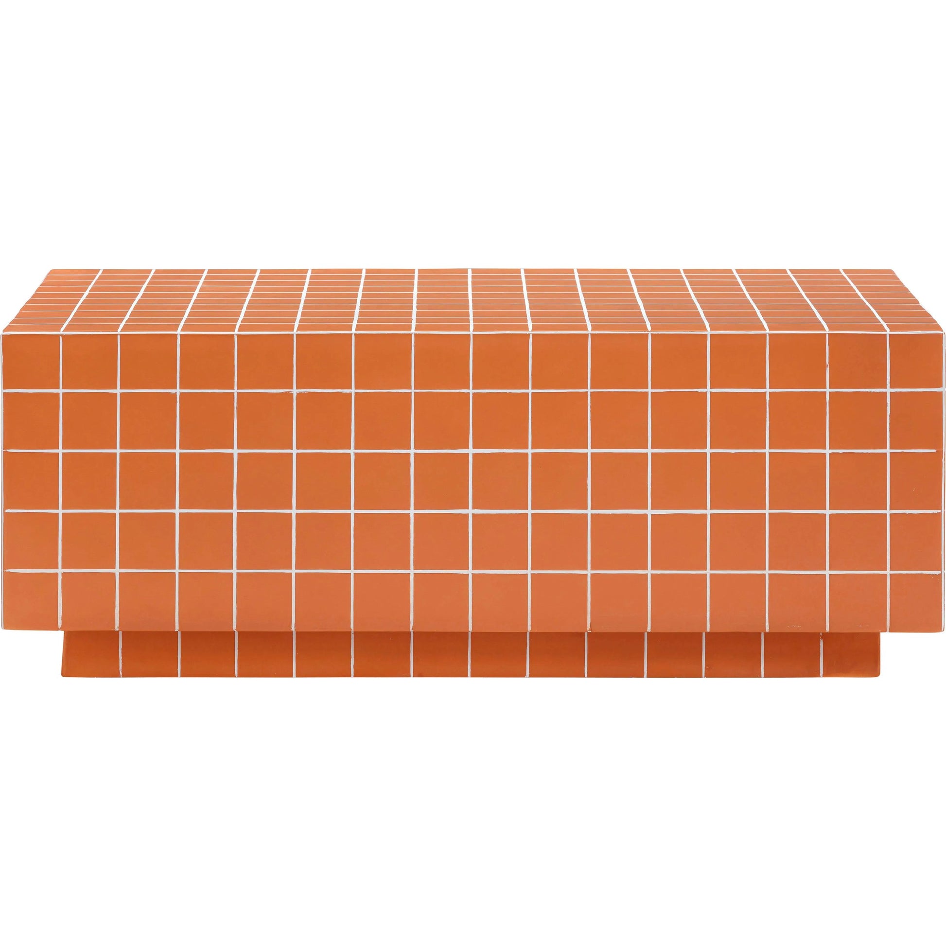 Mixie Tile Indoor / Outdoor Coffee Table by TOV Furniture. Made from concrete in a eclectic & global style.