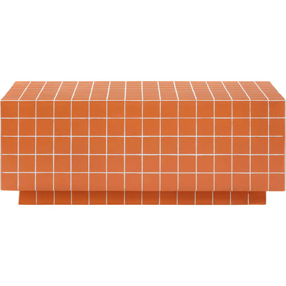 Mixie Tile Indoor / Outdoor Coffee Table by TOV Furniture. Made from concrete in a eclectic & global style.