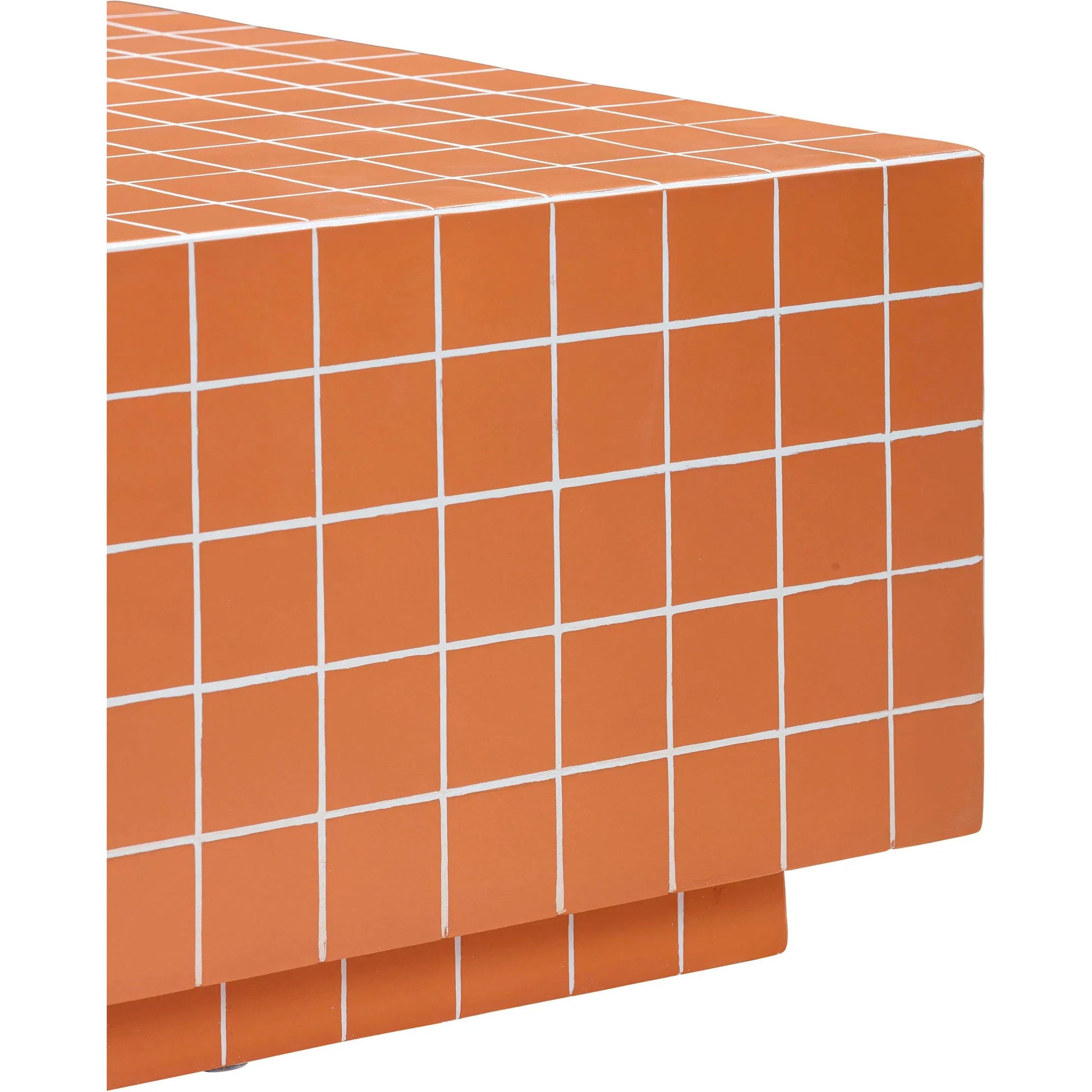 Mixie Tile Indoor / Outdoor Coffee Table by TOV Furniture. Made from concrete in a eclectic & global style.