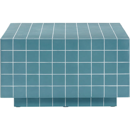 Mixie Tile Indoor / Outdoor Coffee Table by TOV Furniture. Made from concrete in a eclectic & global style.