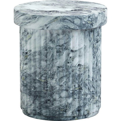 Serafina Marble Pattern Concrete Side Table by TOV Furniture in marble pattern. Made from concrete in a modern style.