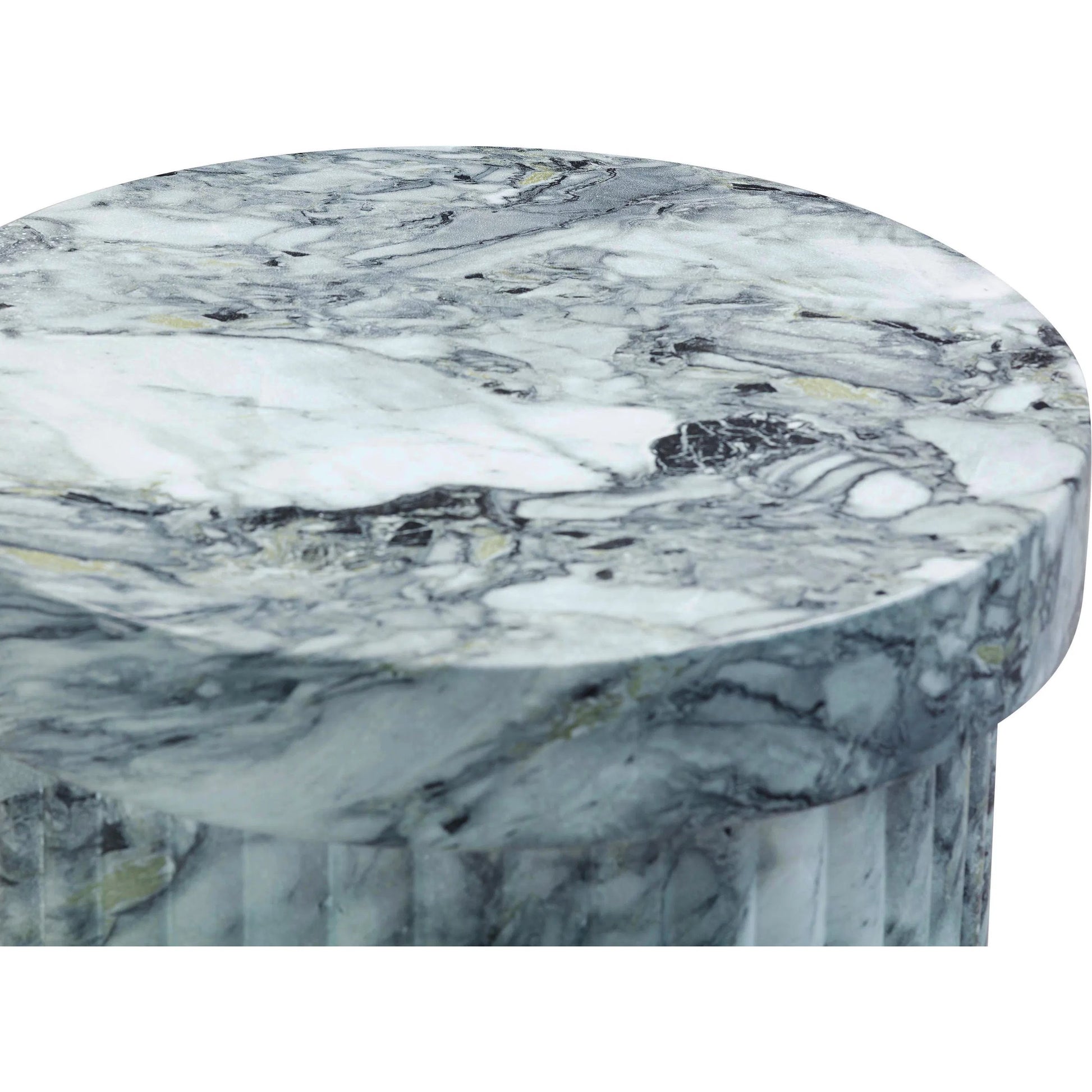 Serafina Marble Pattern Concrete Side Table by TOV Furniture in marble pattern. Made from concrete in a modern style.