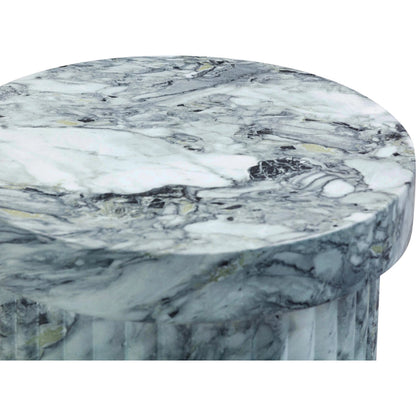 Serafina Marble Pattern Concrete Side Table by TOV Furniture in marble pattern. Made from concrete in a modern style.