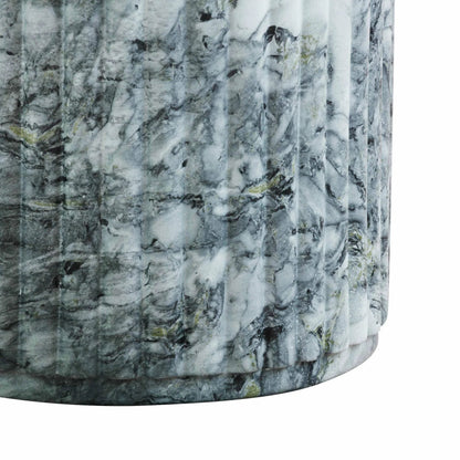 Serafina Marble Pattern Concrete Side Table by TOV Furniture in marble pattern. Made from concrete in a modern style.