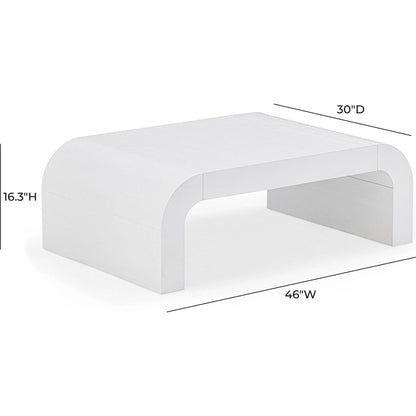 Hump Coffee Table by TOV Furniture. Made from mdf, veneer, wood in a transitional style.