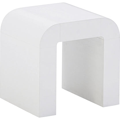 Hump Side Table by TOV Furniture. Made from mdf, veneer, wood in a transitional style.