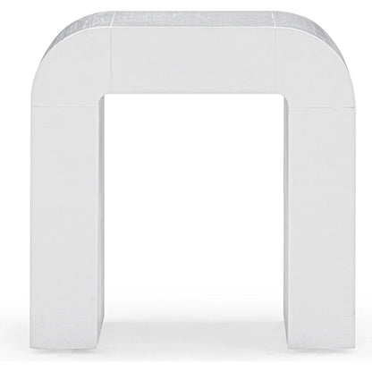 Hump Side Table by TOV Furniture. Made from mdf, veneer, wood in a transitional style.