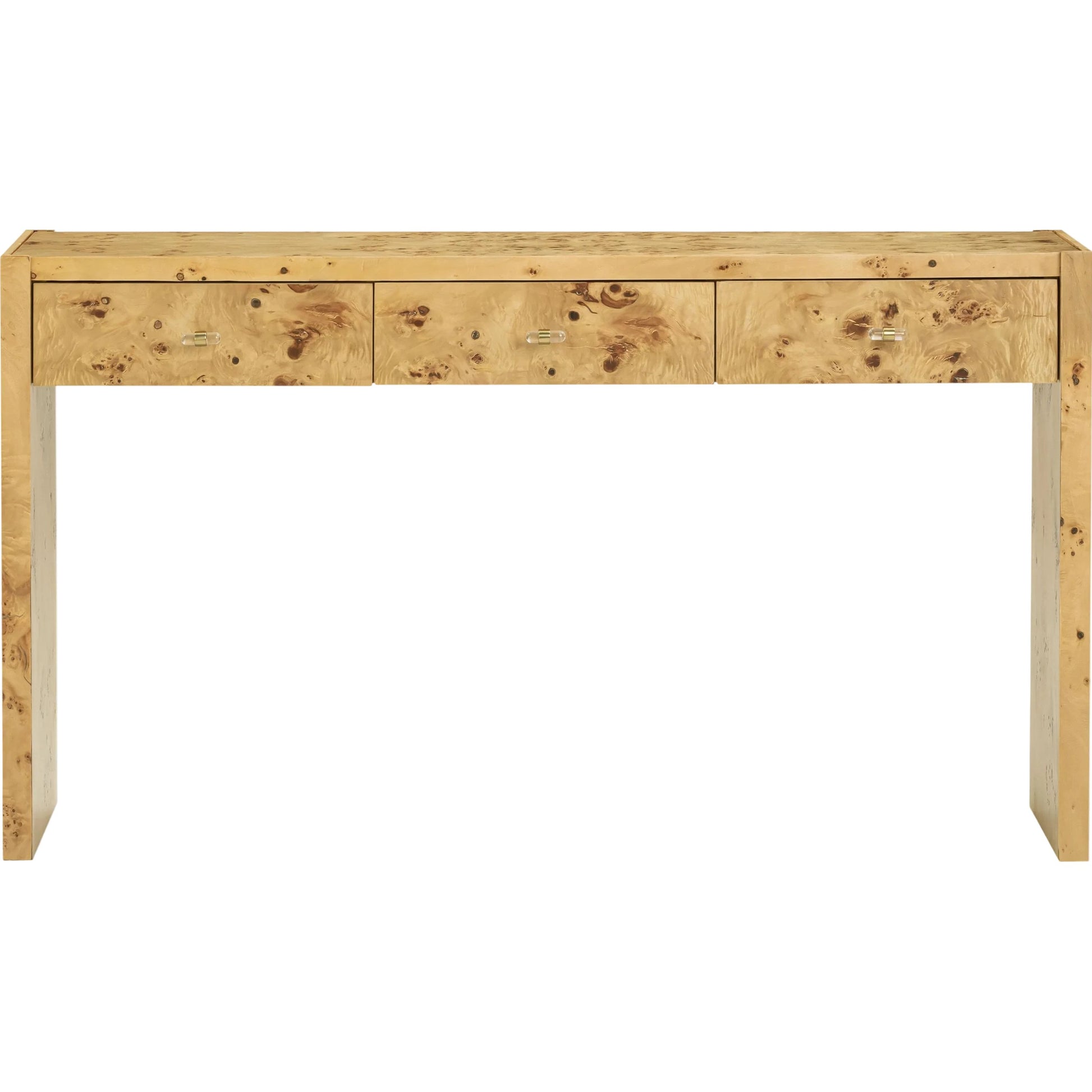 Brandyss Burl Console Table by TOV Furniture. Made from mdf, plywood, veneer in a modern style.