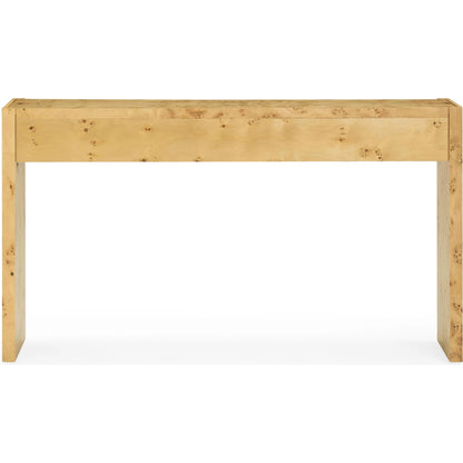 Brandyss Burl Console Table by TOV Furniture. Made from mdf, plywood, veneer in a modern style.