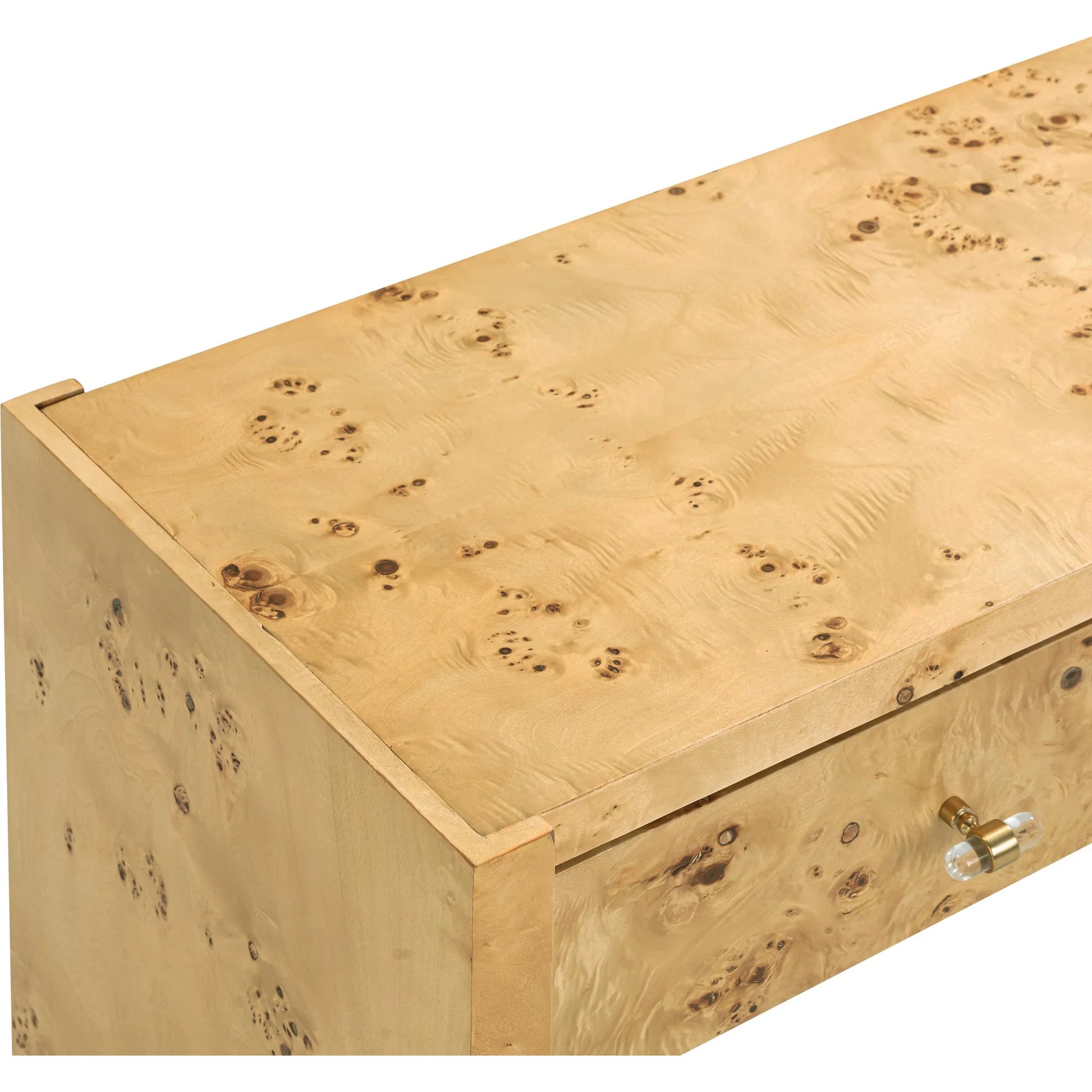 Brandyss Burl Console Table by TOV Furniture. Made from mdf, plywood, veneer in a modern style.