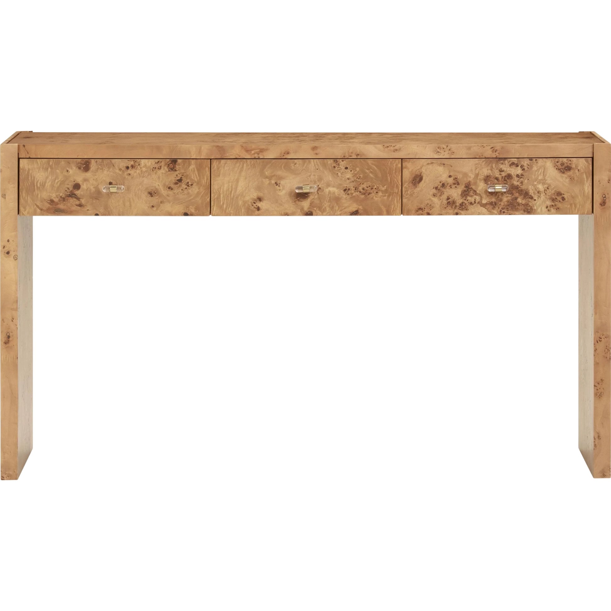 Brandyss Burl Console Table by TOV Furniture. Made from mdf, plywood, veneer in a modern style.