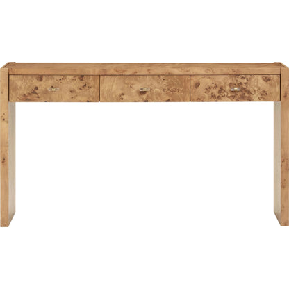 Brandyss Burl Console Table by TOV Furniture. Made from mdf, plywood, veneer in a modern style.