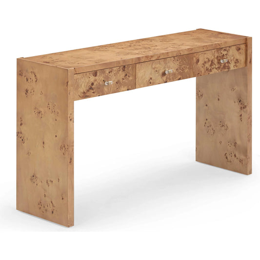 Brandyss Burl Console Table by TOV Furniture. Made from mdf, plywood, veneer in a modern style.