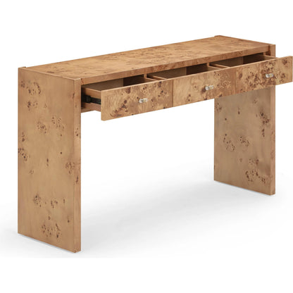Brandyss Burl Console Table by TOV Furniture. Made from mdf, plywood, veneer in a modern style.