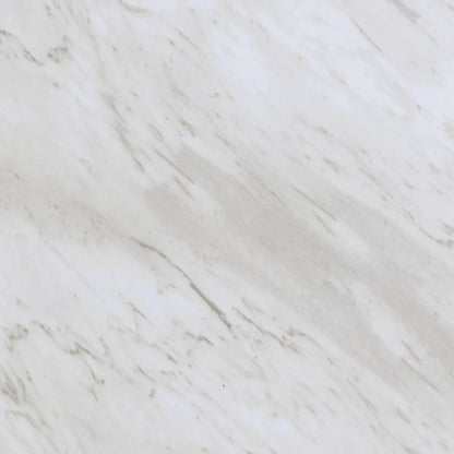 Juju Marble Tall Coffee Table by TOV Furniture in white. Made from concrete in a modern style.