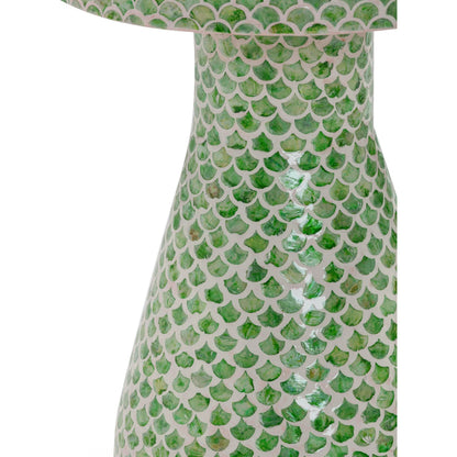 Halio Shell Side Table by TOV Furniture. Made from mdf, shell in a eclectic & global style.