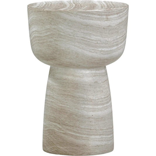 Charra Indoor/Outdoor Side Table by TOV Furniture. Made from concrete in a unique style.