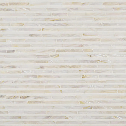 Opus Capiz Shell Console Table by TOV Furniture in cream. Made from mdf, shell in a transitional style.
