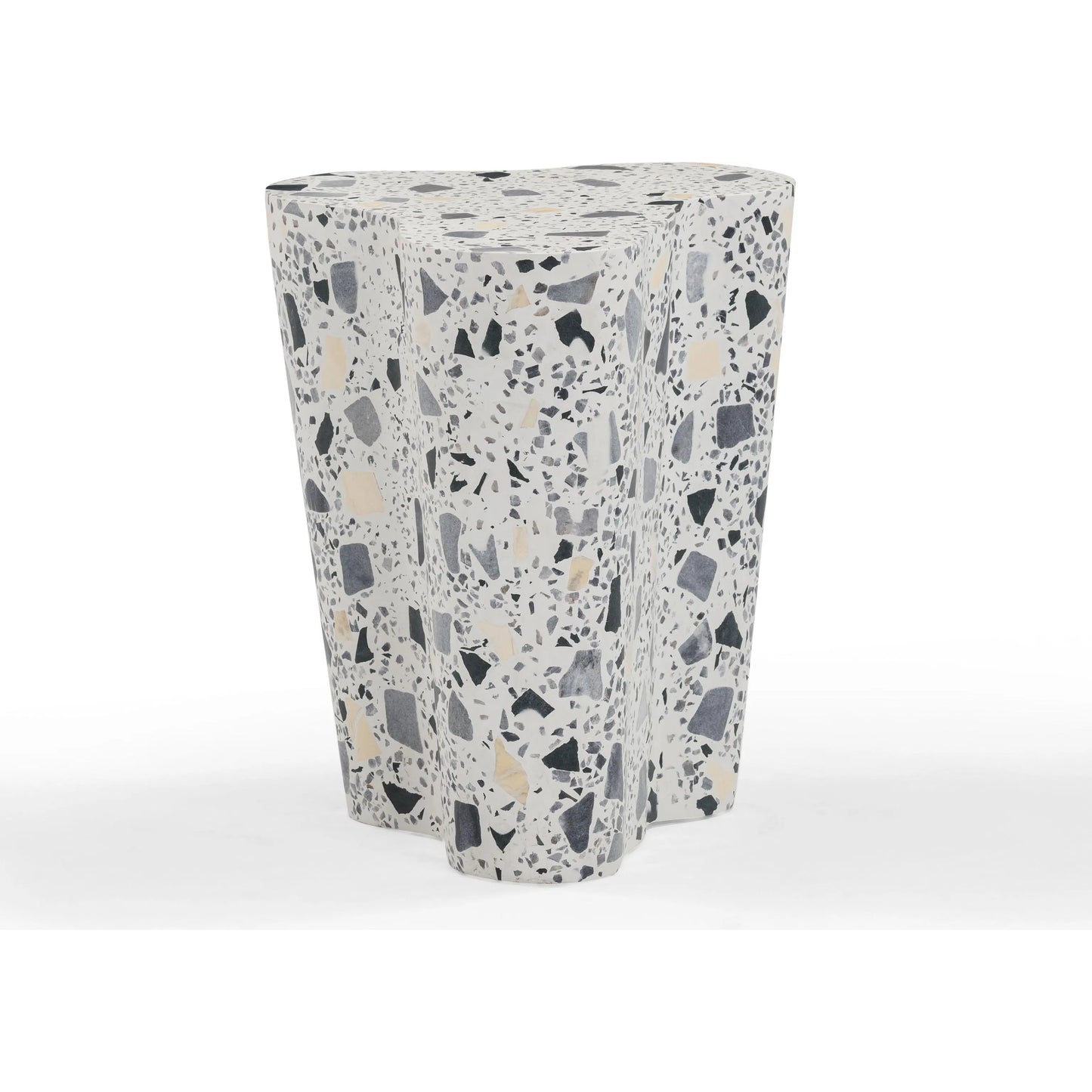 002 SI-2356356 | Additional Silo | Slab Terrazzo Indoor/Outdoor Side Table by TOV Furniture. Made from concrete, stone in a modern style.