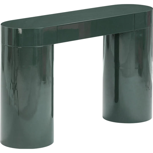 Mira High Gloss Console Table by TOV Furniture. Made from mdf, plywood, wood in a unique style.
