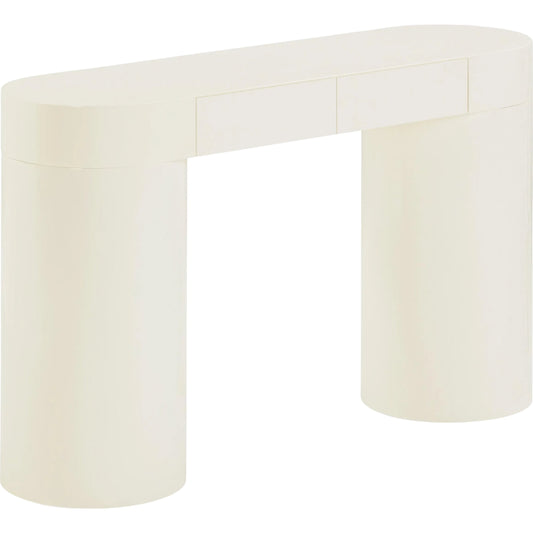 Mira High Gloss Console Table by TOV Furniture. Made from mdf, plywood, wood in a unique style.