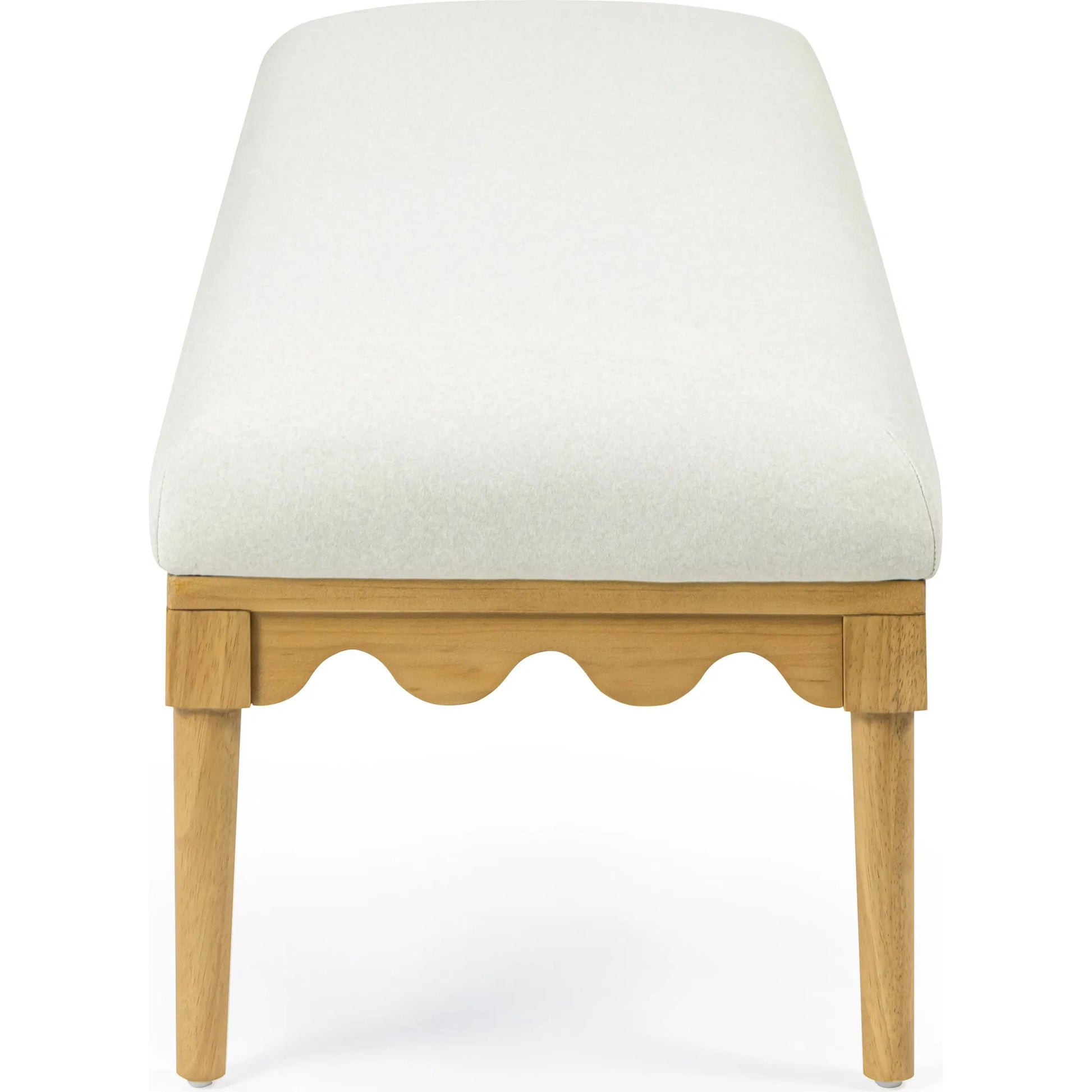 Oodle Vegan Mohair Bench by TOV Furniture. Made from fabric, poplar, rubber wood in a transitional style.