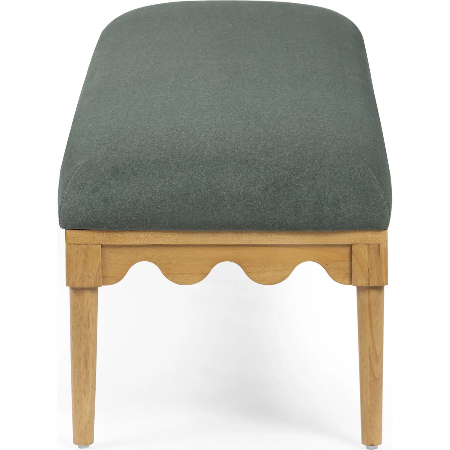 011 SI-2519492 | Additional Silo | Oodle Vegan Mohair Bench by TOV Furniture. Made from fabric, poplar, rubber wood in a transitional style.