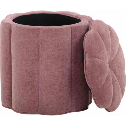 Fleur Textured Velvet Storage Ottoman by TOV Furniture. Made from fabric, plywood in a unique style.