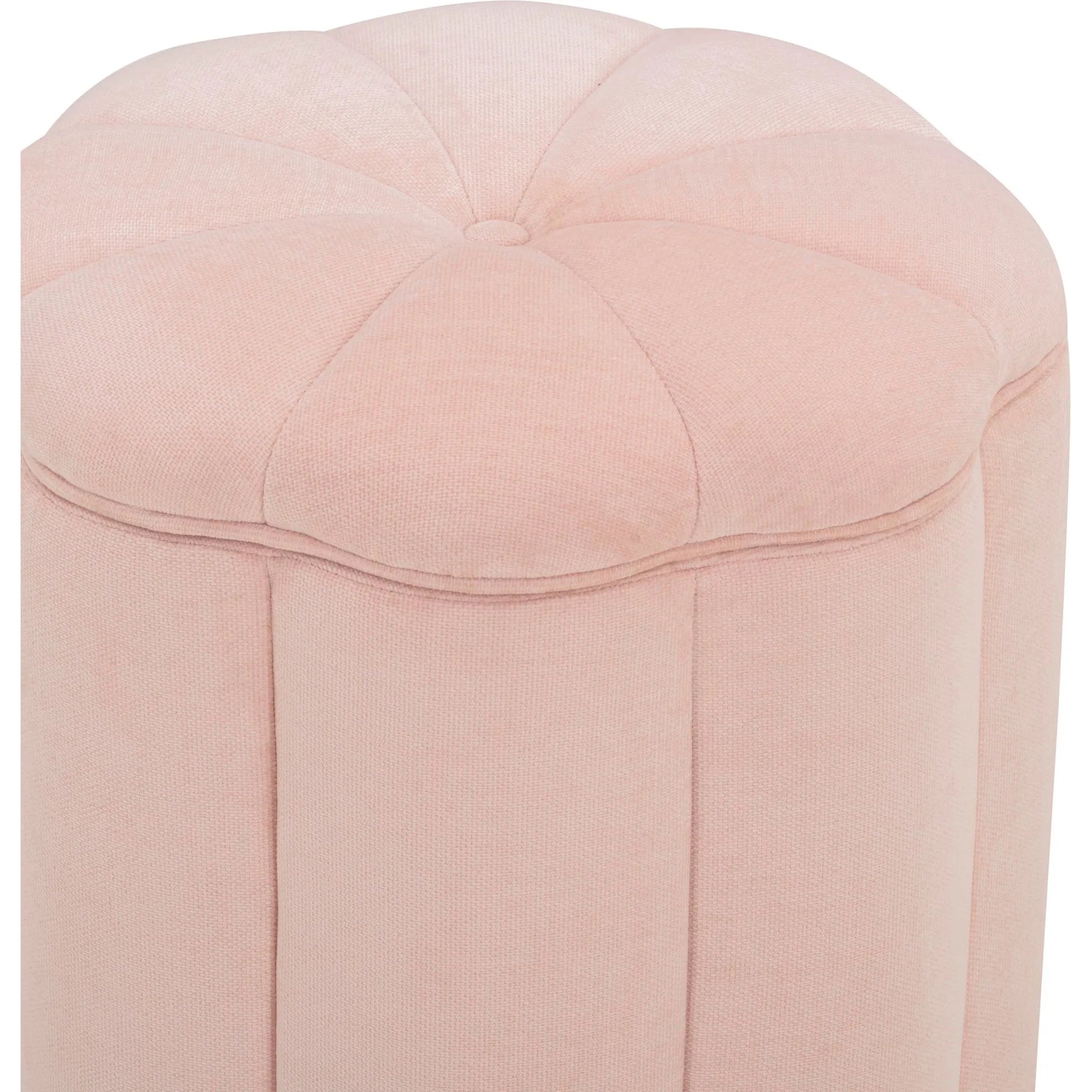 Fleur Textured Velvet Storage Ottoman by TOV Furniture. Made from fabric, plywood in a unique style.