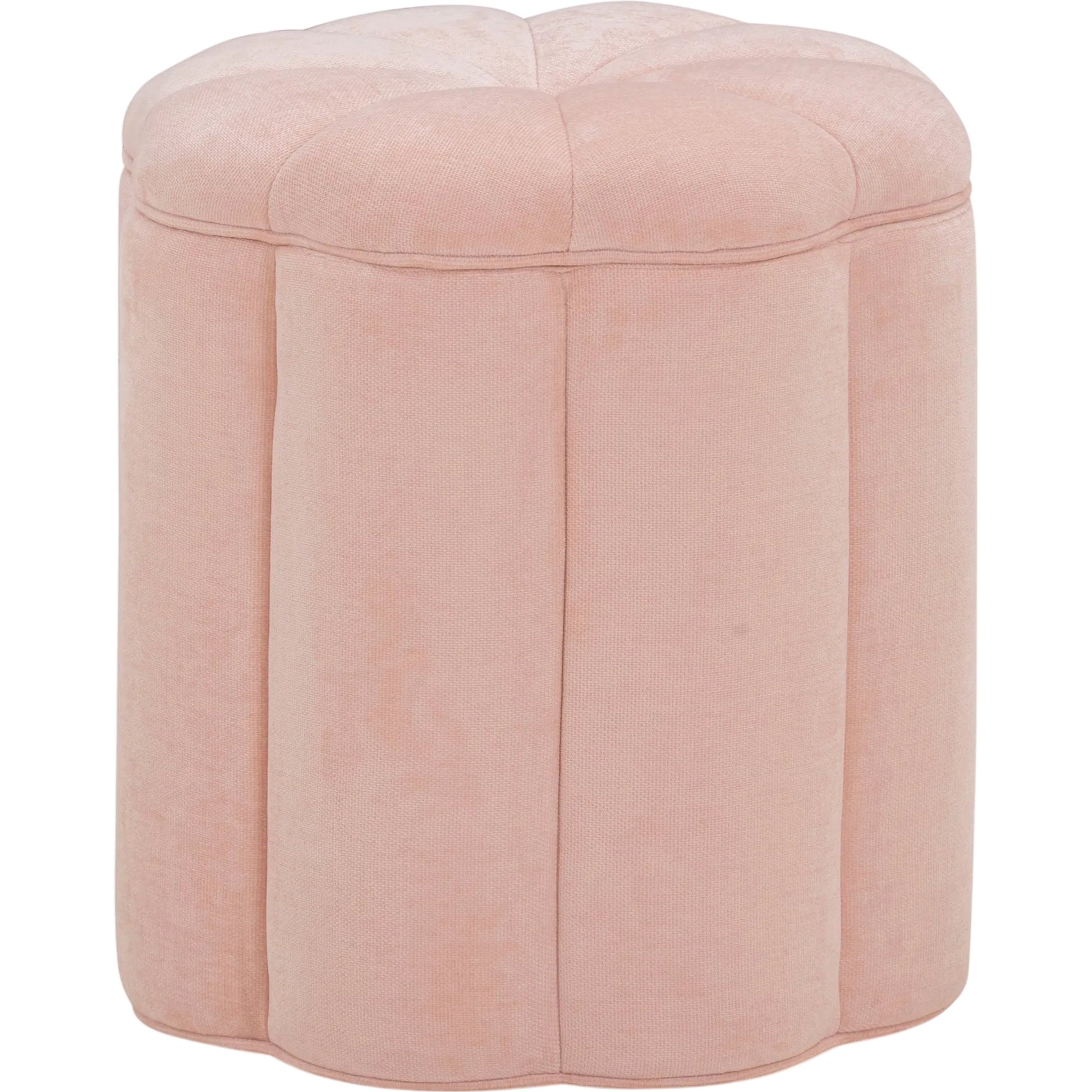 Fleur Textured Velvet Storage Ottoman by TOV Furniture. Made from fabric, plywood in a unique style.