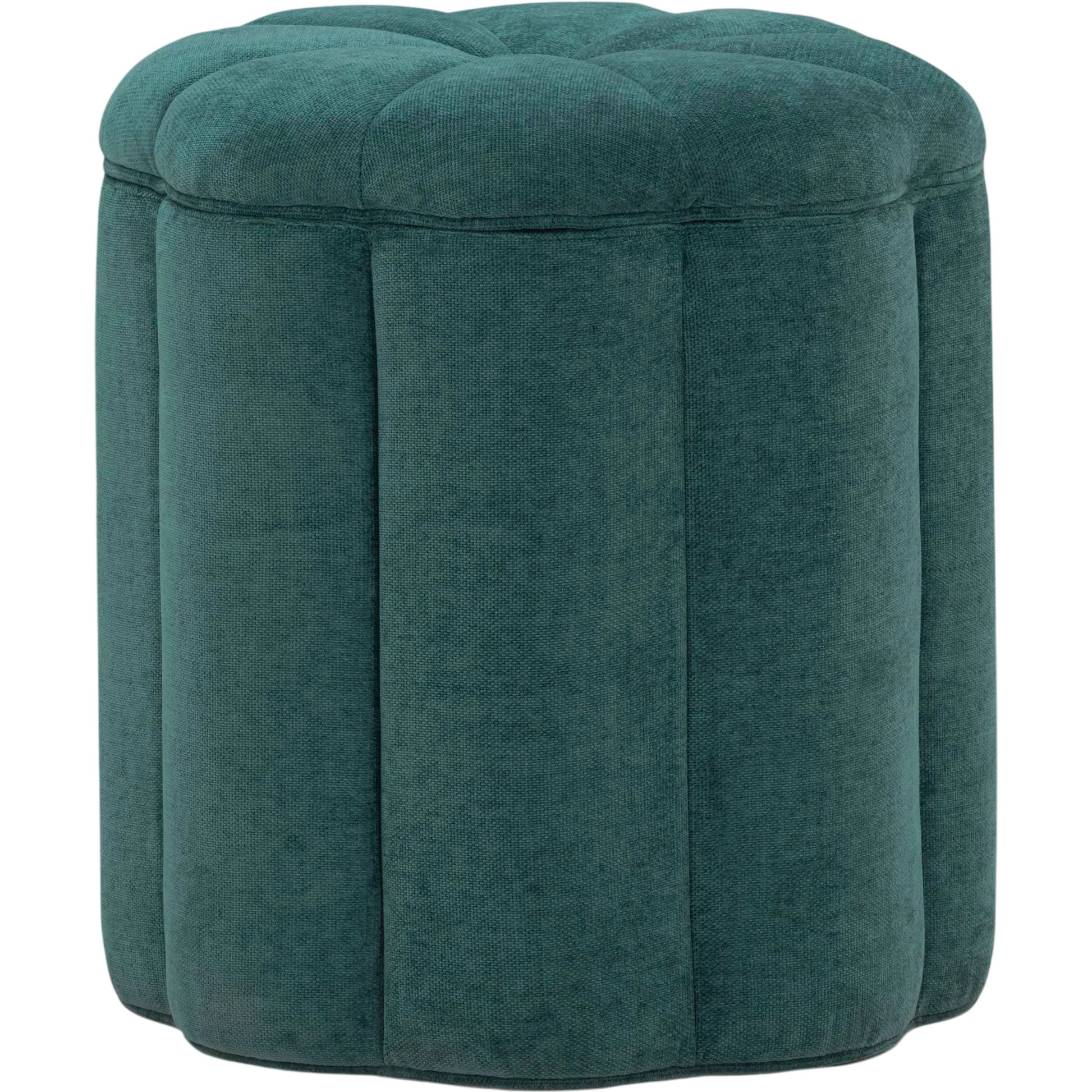 Fleur Textured Velvet Storage Ottoman by TOV Furniture. Made from fabric, plywood in a unique style.
