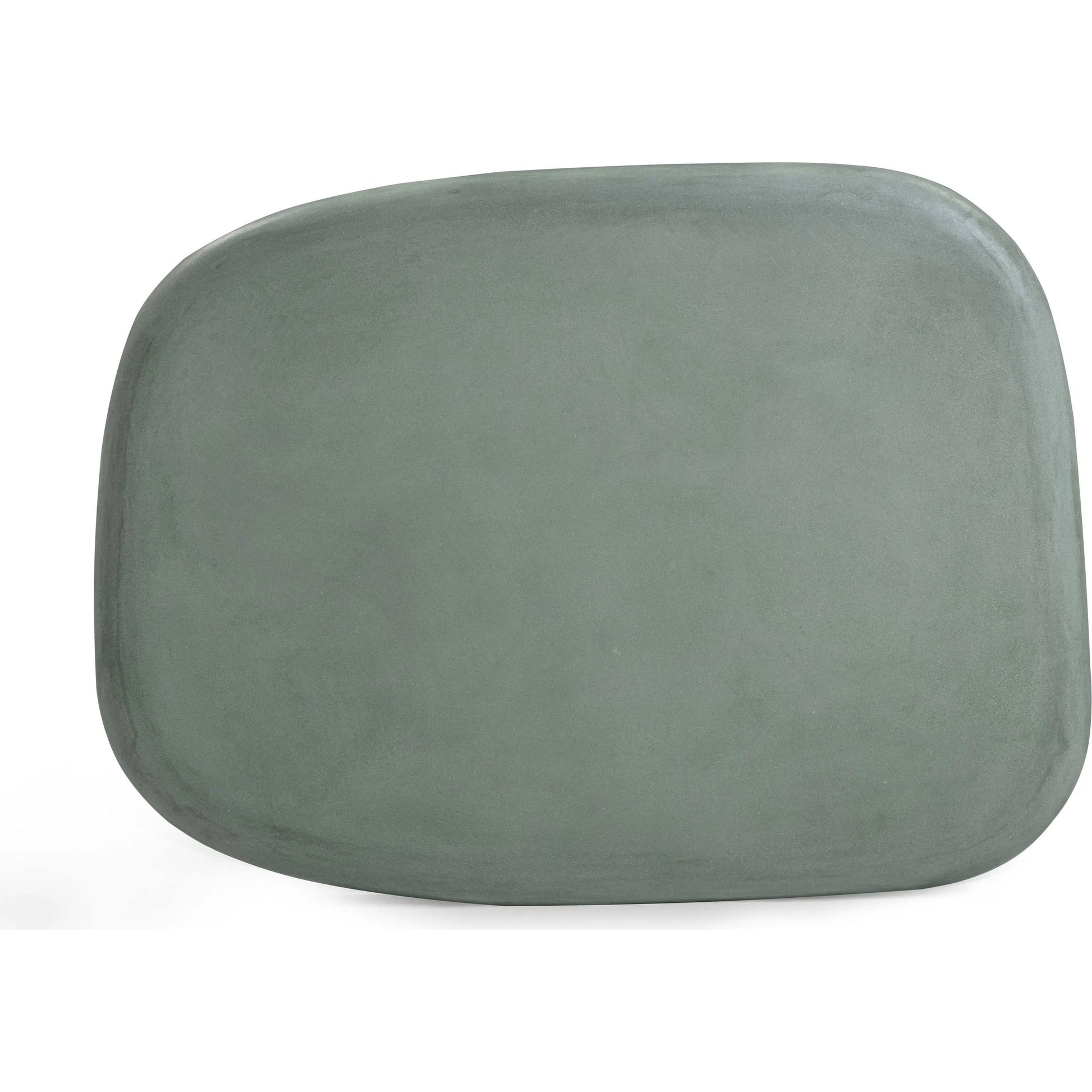 Darial Indoor/Outdoor Coffee Table by TOV Furniture in green. Made from concrete in a transitional style.