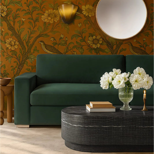 Hades Indoor/Outdoor Coffee Table by TOV Furniture in black marble. Made from concrete in a modern style.