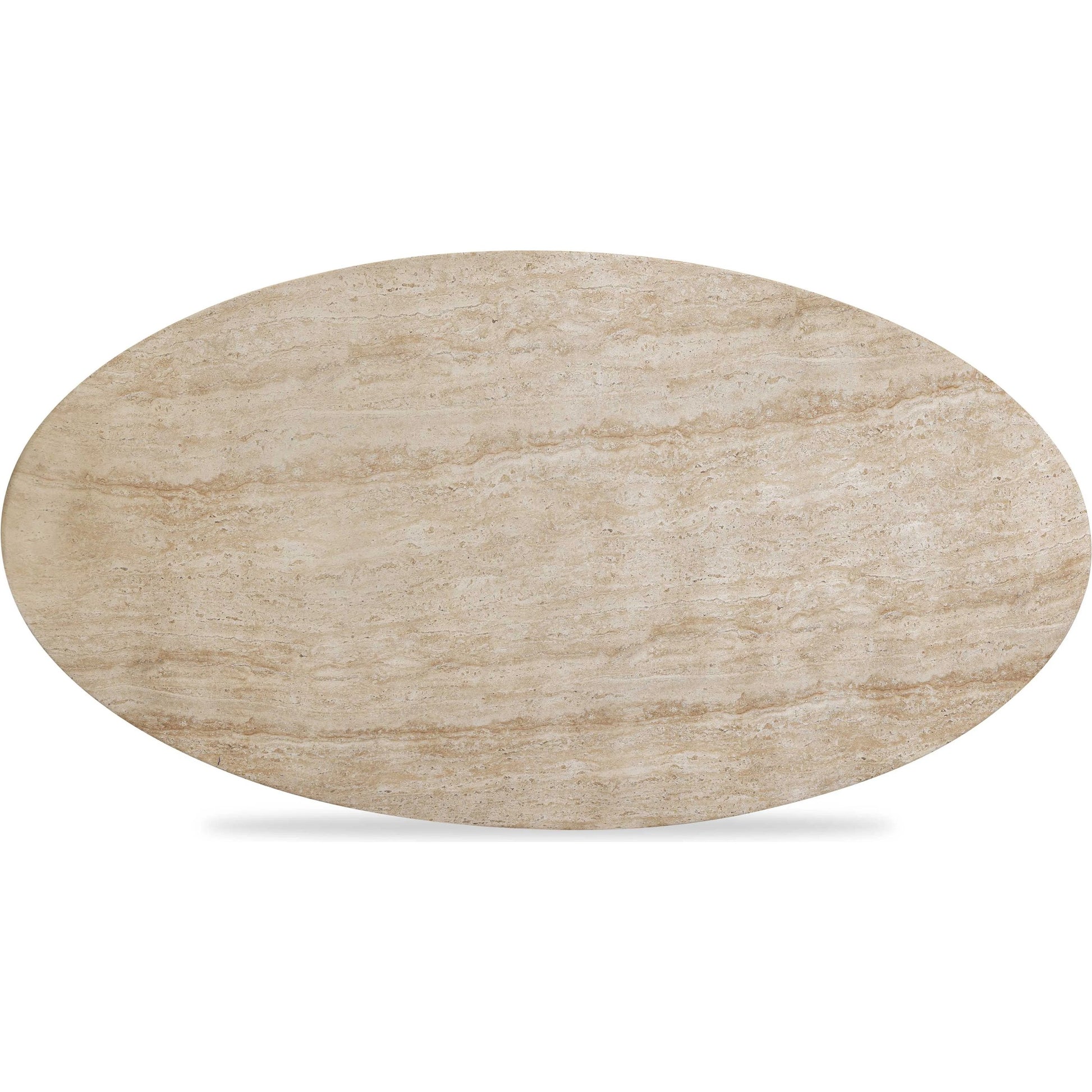 Sonia Faux Indoor/Outdoor Coffee Table by TOV Furniture in travertine. Made from concrete in a transitional style.