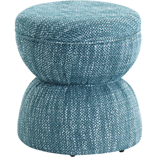 Tomlin Gaming Ruched Ottoman by TOV Furniture. Made from fabric, plywood in a unique style.