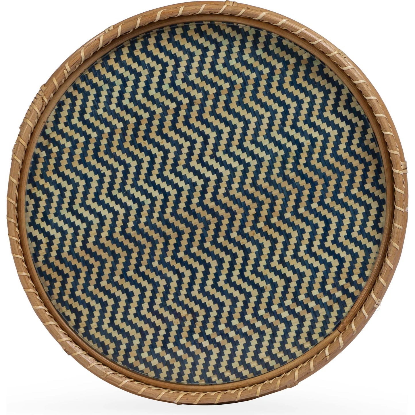 001 SI-2527432 | Additional Silo | Lindy Side Table by TOV Furniture in natural. Made from plywood, rattan, tempered glass in a unique style.