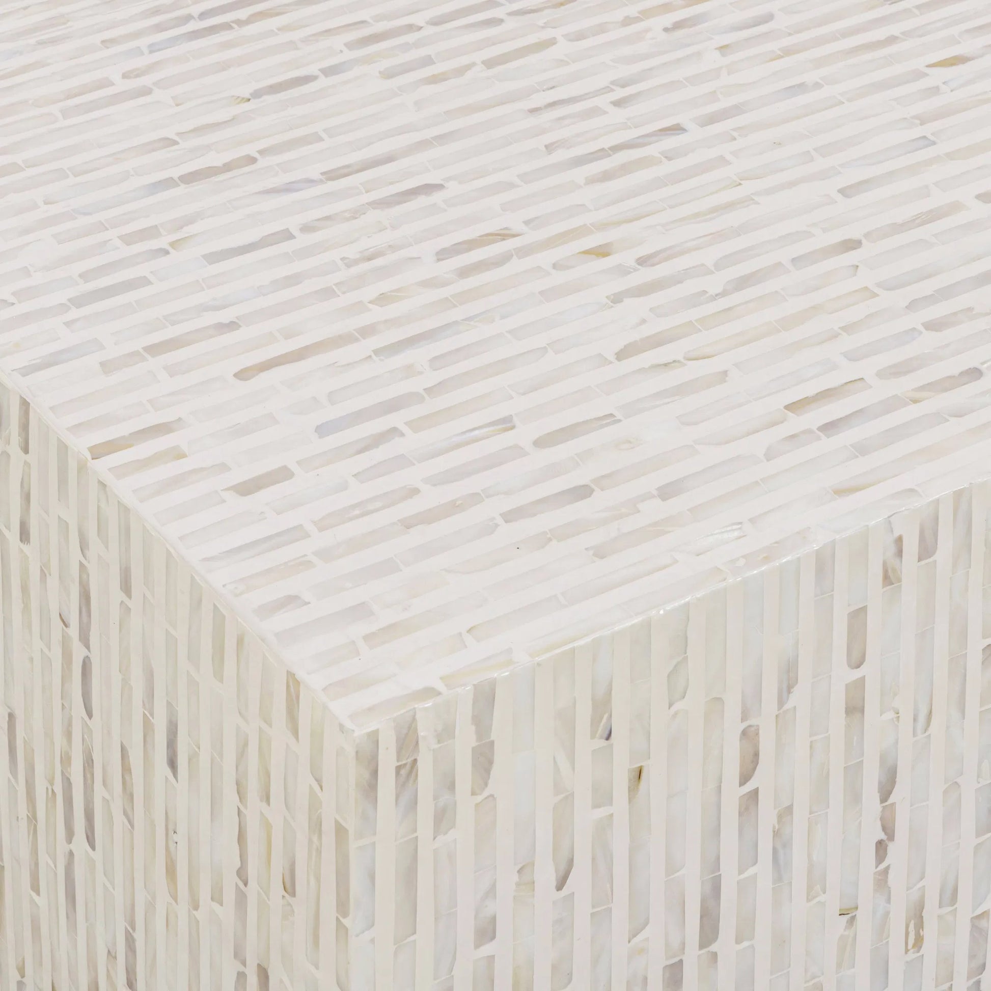 Earl Rectangular Coffee Table by TOV Furniture. Made from mdf, shell in a unique style.