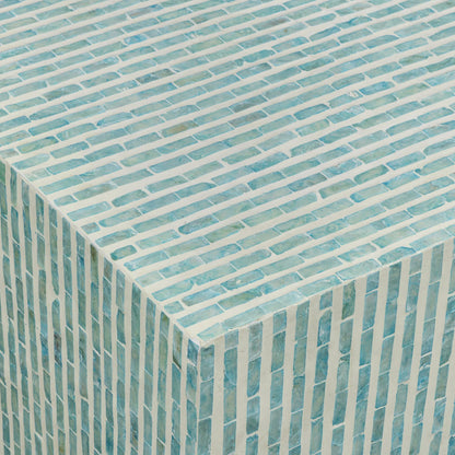 Earl Rectangular Coffee Table by TOV Furniture. Made from mdf, shell in a unique style.
