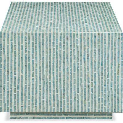 Earl Rectangular Coffee Table by TOV Furniture. Made from mdf, shell in a unique style.