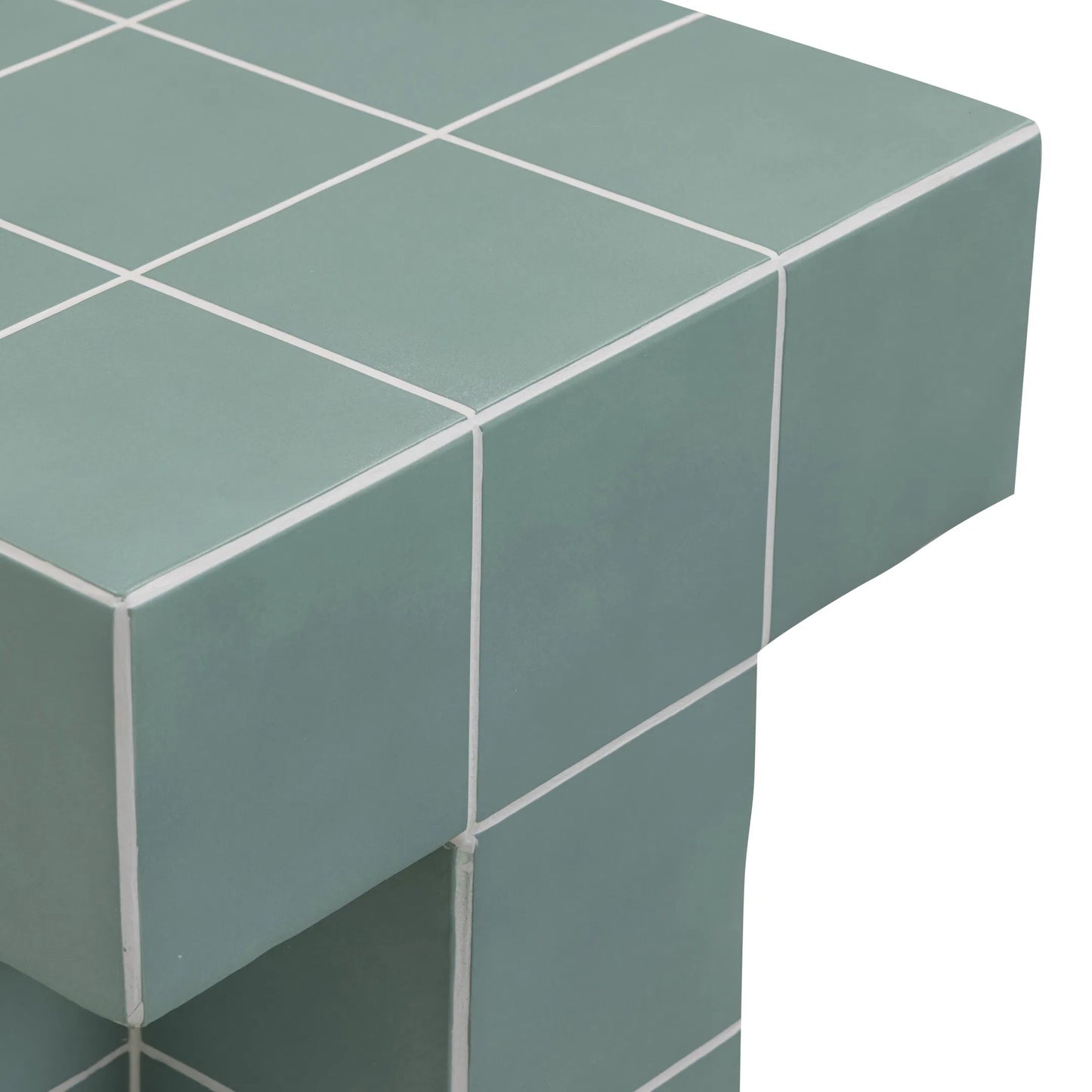 000 SI-2527377 | Closeup | Alma Indoor/Outdoor Side Table by TOV Furniture. Made from concrete in a unique style.