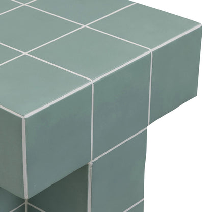 Alma Indoor/Outdoor Side Table by TOV Furniture. Made from concrete in a unique style.
