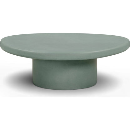 Jade Indoor/Outdoor Coffee Table by TOV Furniture. Made from concrete in a unique style.