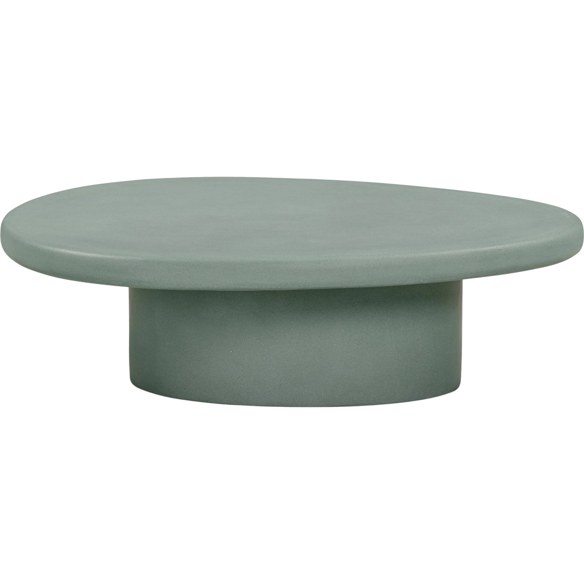 Jade Indoor/Outdoor Coffee Table by TOV Furniture. Made from concrete in a unique style.