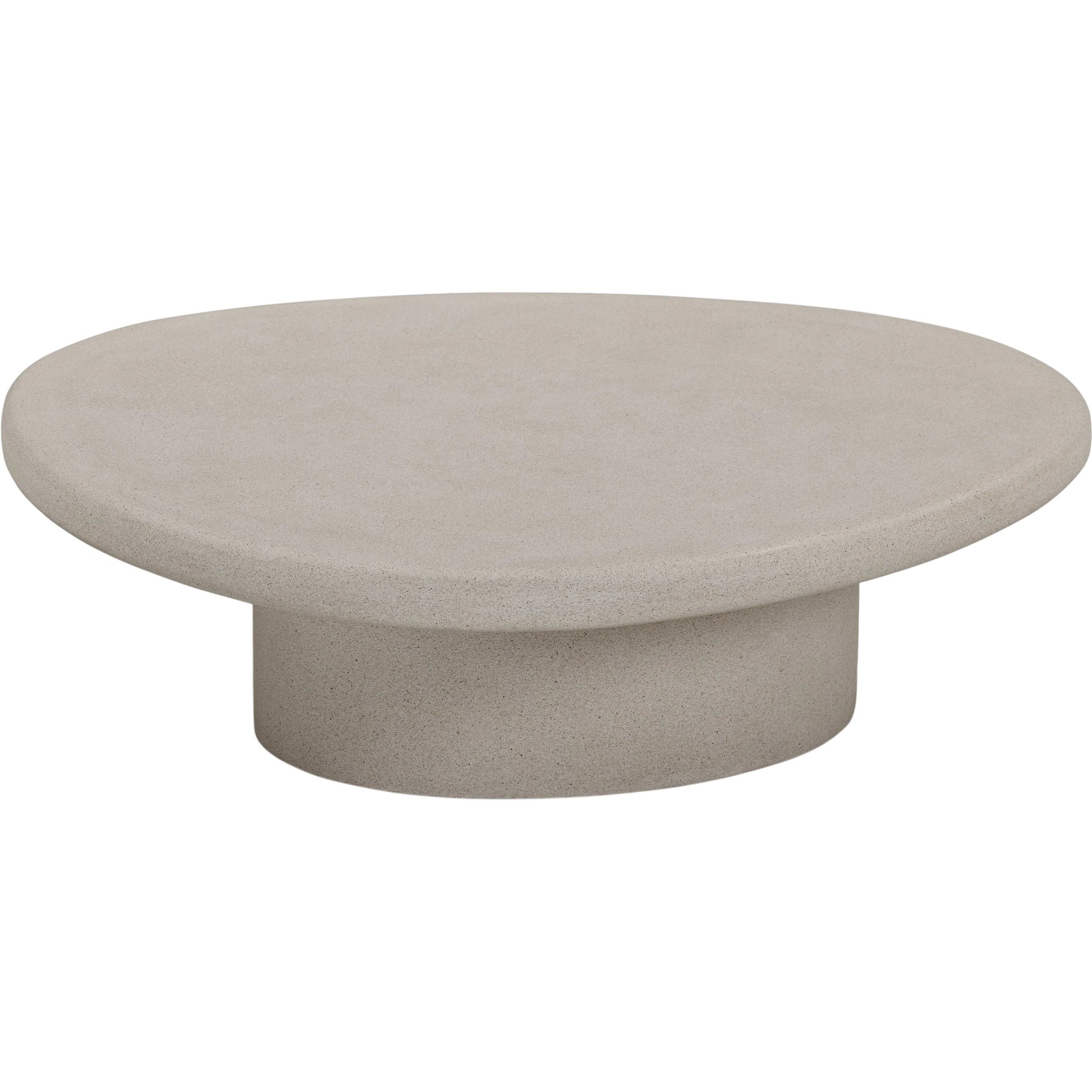 Jade Indoor/Outdoor Coffee Table by TOV Furniture. Made from concrete in a unique style.