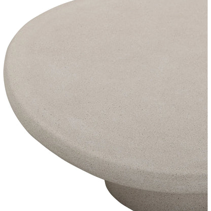 Jade Indoor/Outdoor Coffee Table by TOV Furniture. Made from concrete in a unique style.
