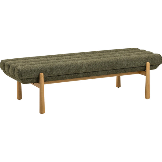 Julianna Textured Bench by TOV Furniture. Made from fabric, plywood, rubberwood in a unique style.
