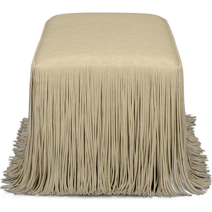 Shag Me Performance Vegan Leather Bench by TOV Furniture. Made from fabric, pine, plywood, rubberwood in a unique style.