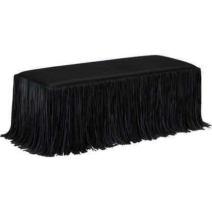 Shag Me Performance Vegan Leather Bench by TOV Furniture. Made from fabric, pine, plywood, rubberwood in a unique style.