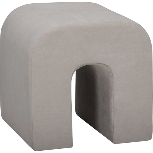 Desi Performance Velvet Ottoman by TOV Furniture. Made from fabric, plywood in a unique style.