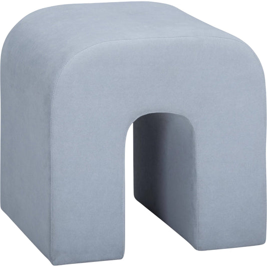 Desi Performance Velvet Ottoman by TOV Furniture. Made from fabric, plywood in a unique style.
